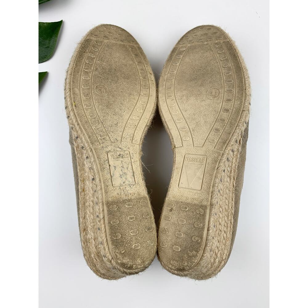Verbenas Wedge Heel Espadrille Shoes Tan Suede Slip On Casual Women's 41 US 9.5 - Picture 9 of 11